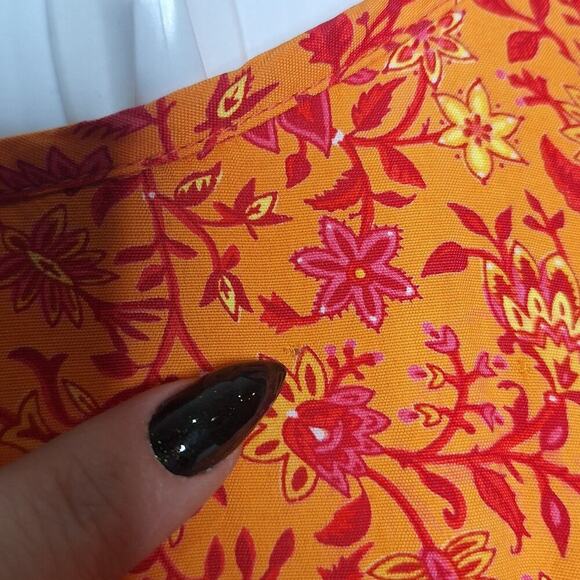 Dress To Kill Jane Mohr Maxi Ditsy Floral Maxi Dress 2 L/XL Sleeveless High Low - Picture 10 of 10